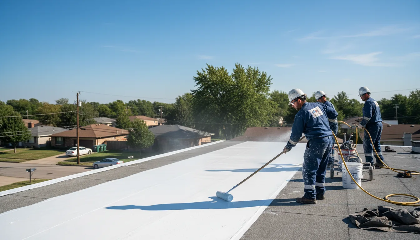 Commercial roof coating in Falkville, AL near me